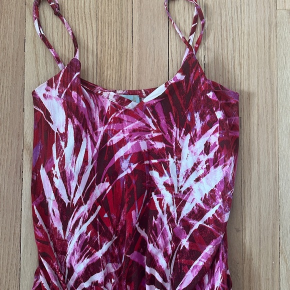 Veronica M Red and White Mini Dress - Picture 2 of 3